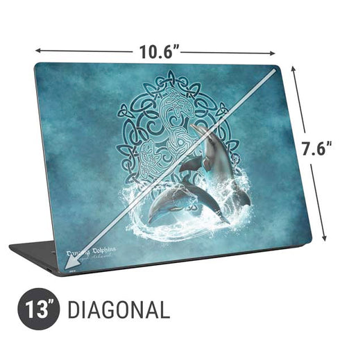 Brigid Ashwood Dolphin Celtic Knot Universal Laptop 13in (10.6 x 7.6in) Skin